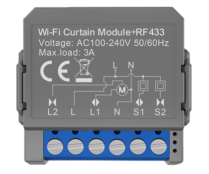 Inteligentny sterownik Avatto Inteligentny moduł zasłon WIFI+RF  CMS16-RF-1